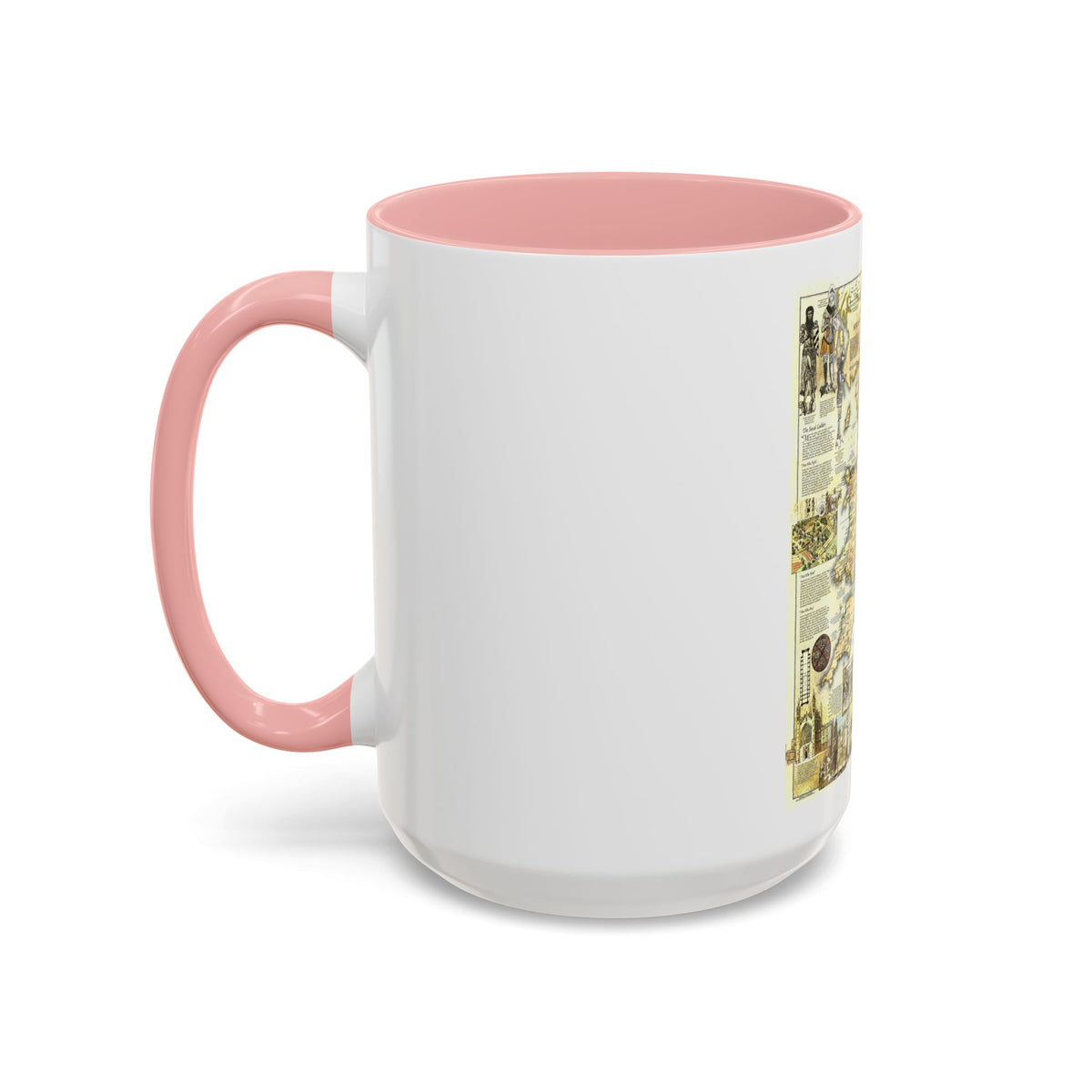 England - Medieval (1979) (Map) Accent Coffee Mug