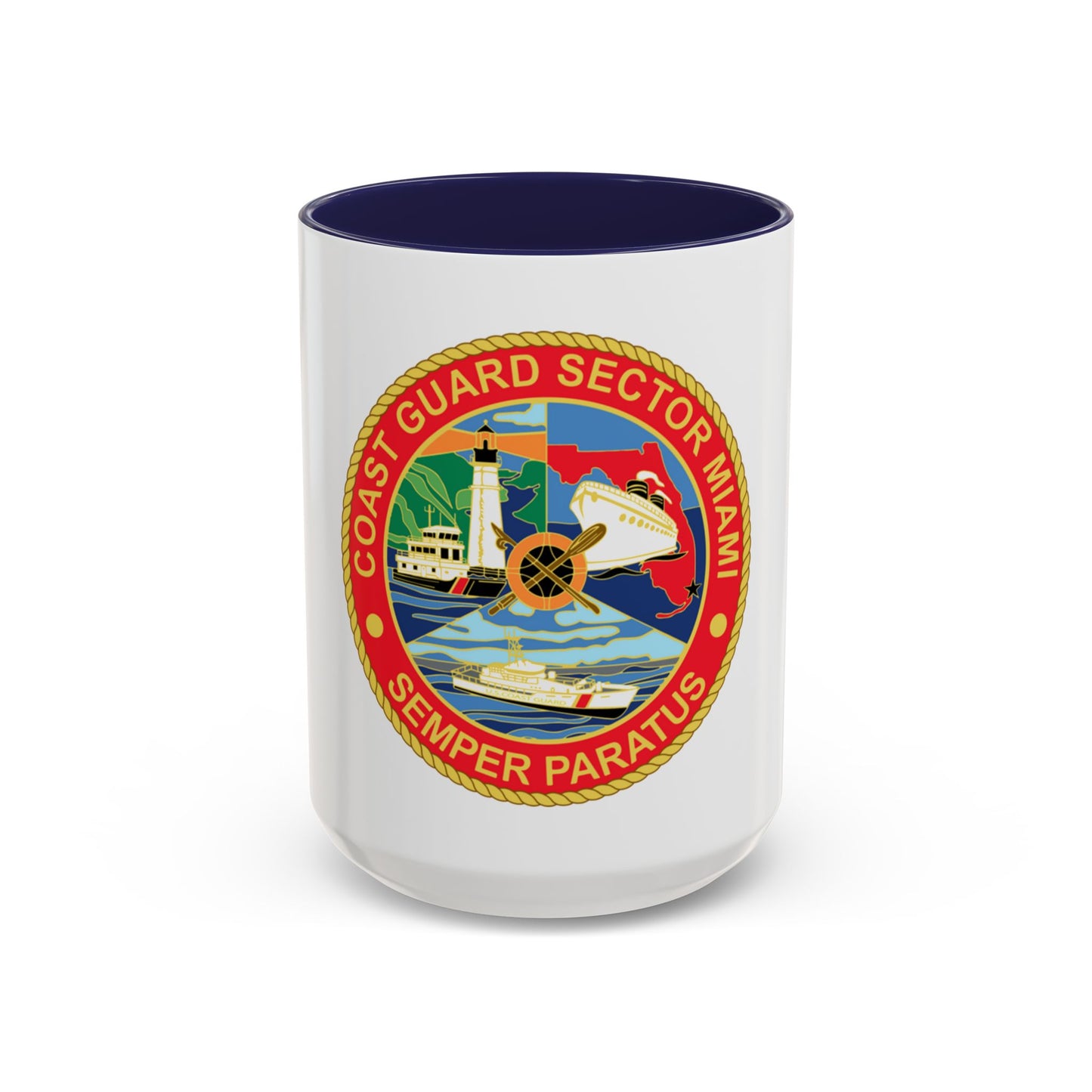 USCG Sector Miami (U.S. Coast Guard) Accent Coffee Mug