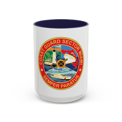 USCG Sector Miami (U.S. Coast Guard) Accent Coffee Mug