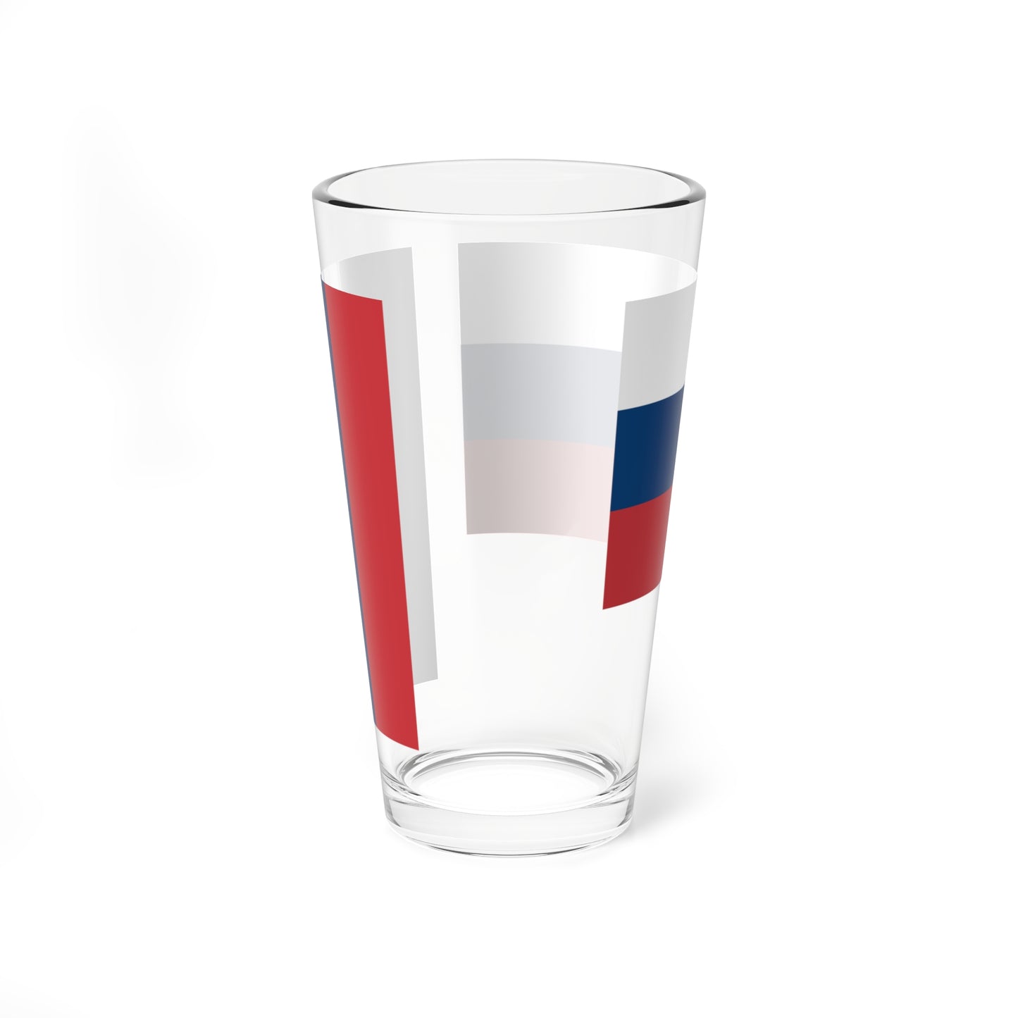 Flag of Russia hv (Russia) Pint Glass 16oz