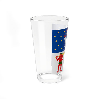 Vasterbottens lan vapenflagga (Sweden) Pint Glass 16oz