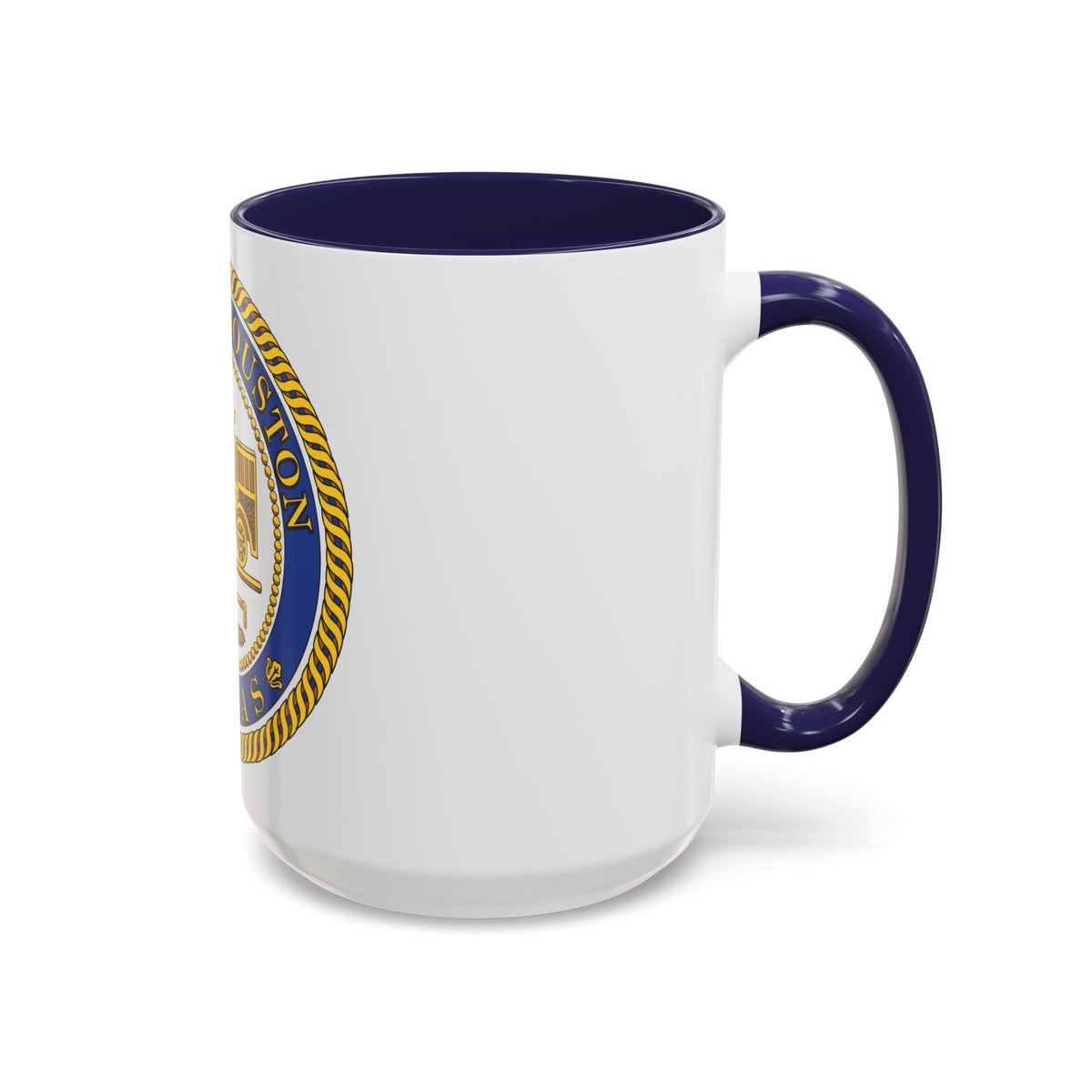 Seal of Houston Texas - Accent Coffee Mug