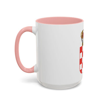 Coat of Arms of the Banate of Croatia - Accent Coffee Mug