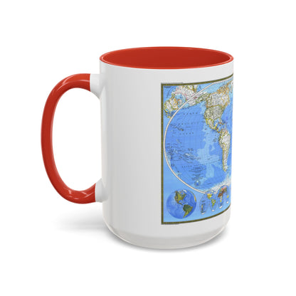 World Map (1988) (Map) Accent Coffee Mug