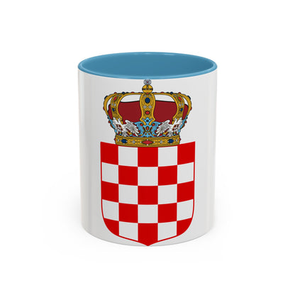 Coat of Arms of the Banate of Croatia - Accent Coffee Mug