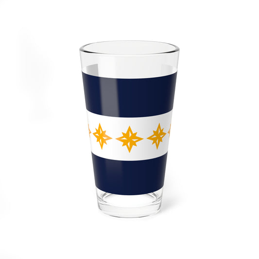Flag of Wheeling, West Virginia - Pint Glass 16oz