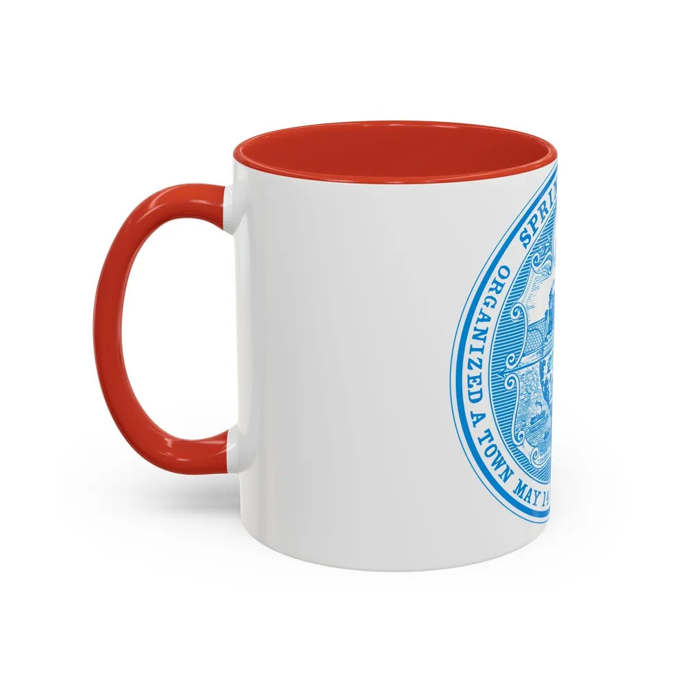 Seal of Springfield Massachusetts - Accent Coffee Mug-Go Mug Yourself