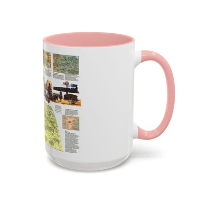 USA - Central Plains 2 (1985) (Map) Accent Coffee Mug