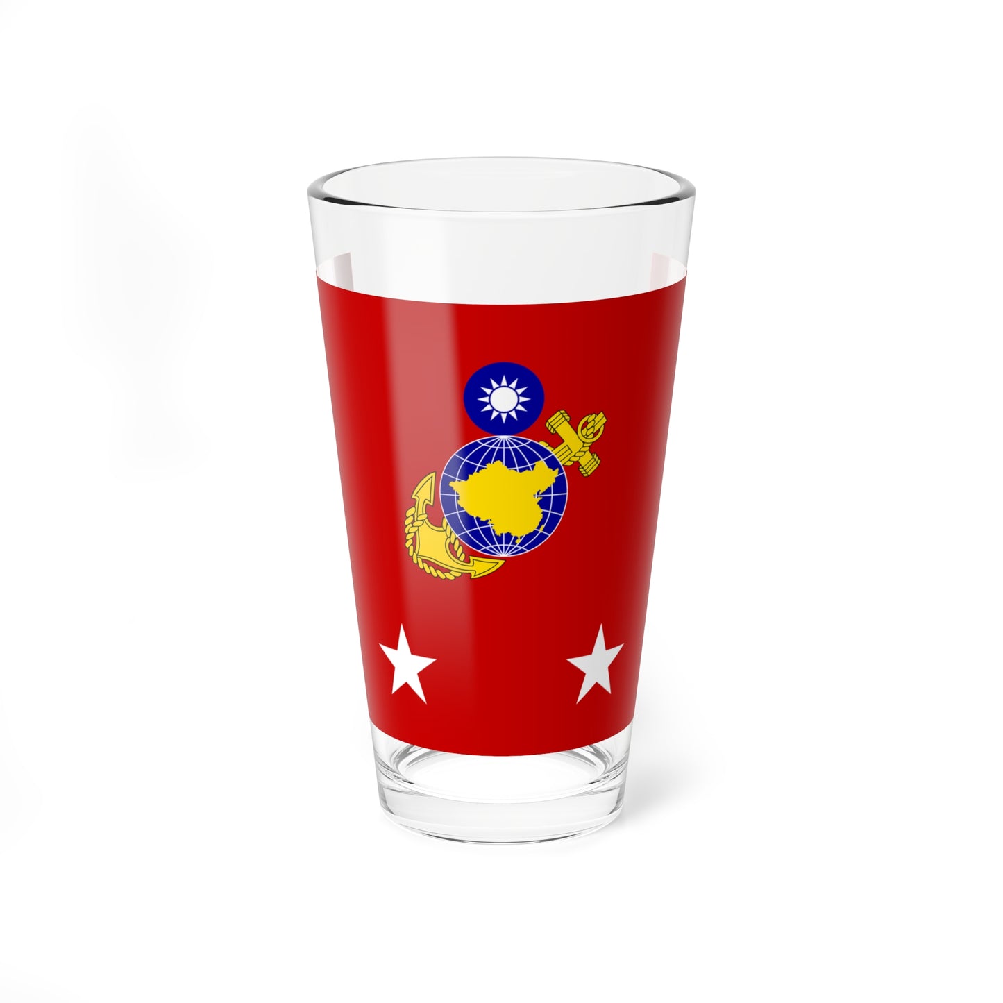 ROCMC Lieutenant Generals Flag 1964 (China) Pint Glass 16oz