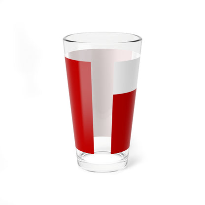 Flag of Abu Dhabi (United Arab Emirates) Pint Glass 16oz