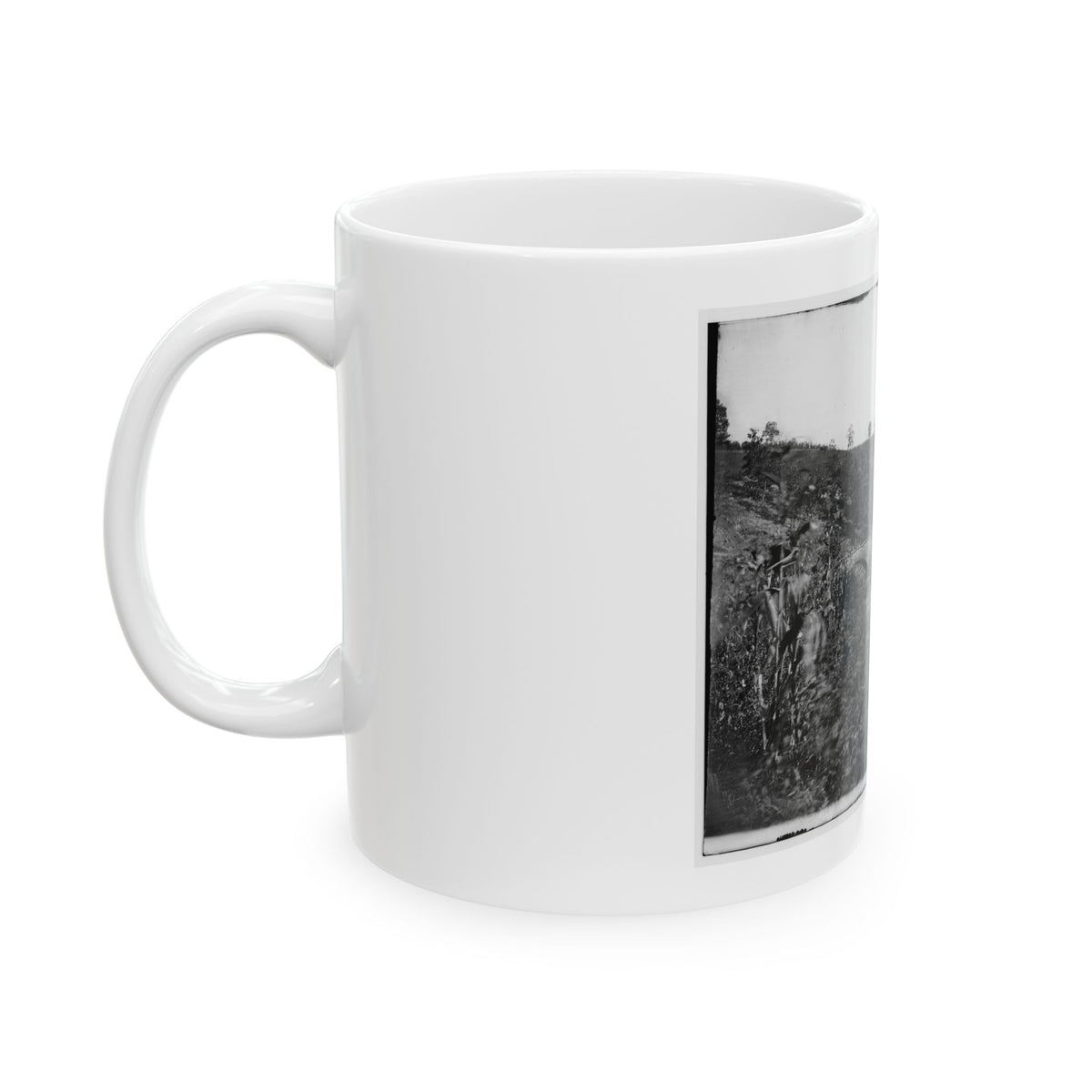 Antietam, Maryland. Antietam Bridge, Looking Down Stream (U.S. Civil War) White Coffee Mug