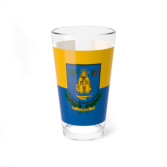 Flag of Csipkerek (Hungary) Pint Glass 16oz