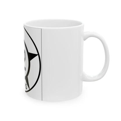 Old Texas 42 (Texas) (Road Sign) White Coffee Mug