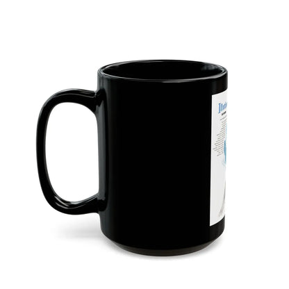 Cole of California ad, Harpers Bazaar, January 1950 - Black Coffee Mug-Go Mug Yourself