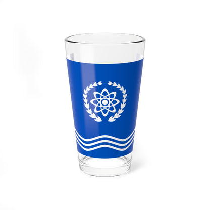 Flag of Obninsk Kaluga oblast (Russia) Pint Glass 16oz