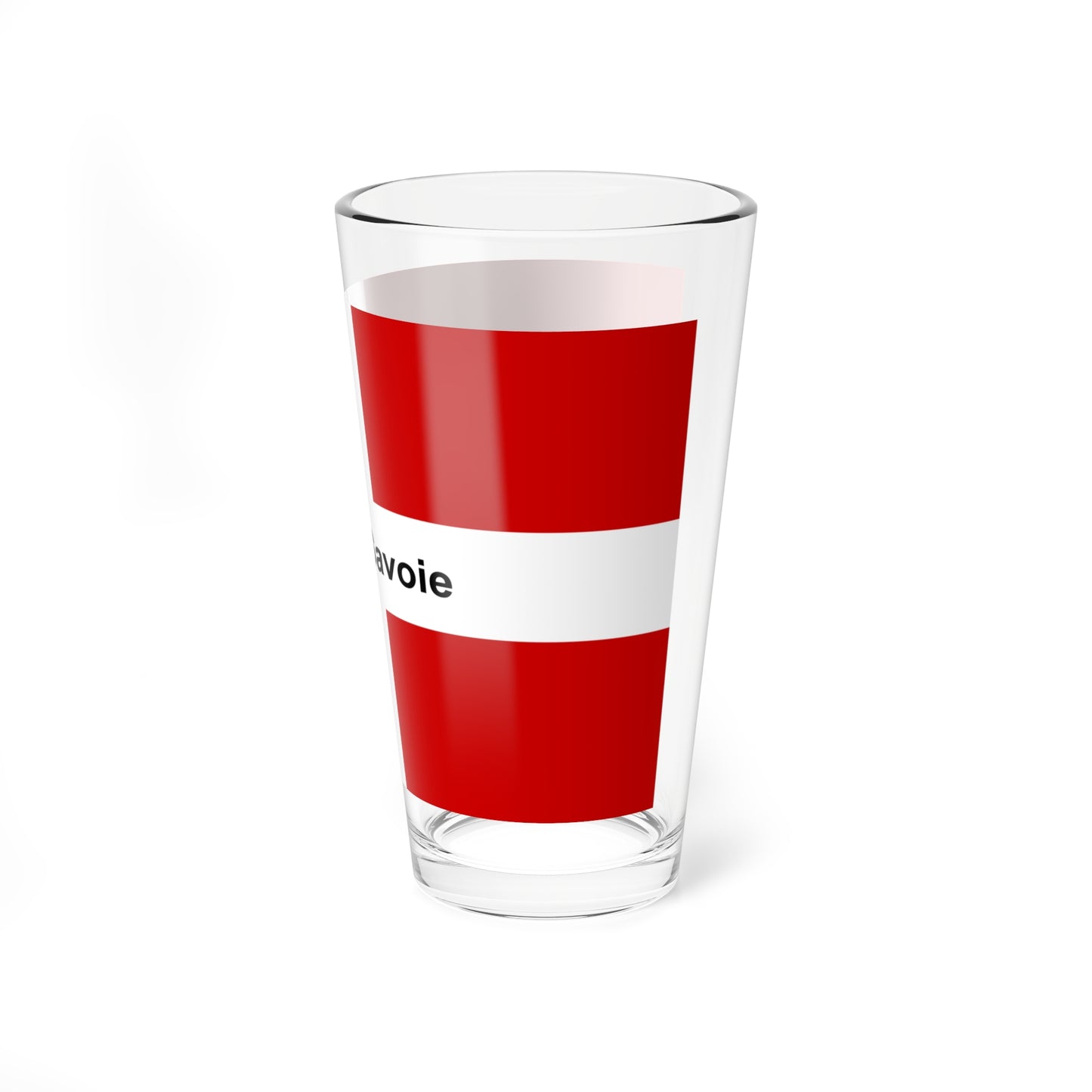 Unofficial Flag of Haute-Savoie (France) Pint Glass 16oz