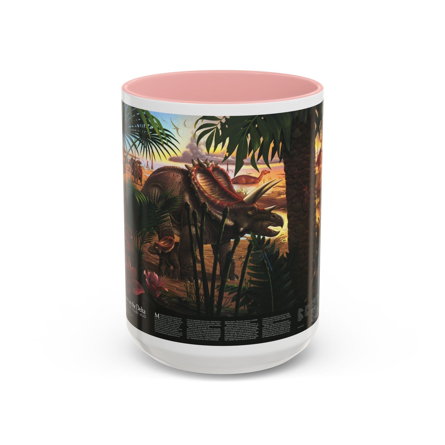 North America - Dawn on the Delta- 74mya (1993) (Map) Accent Coffee Mug