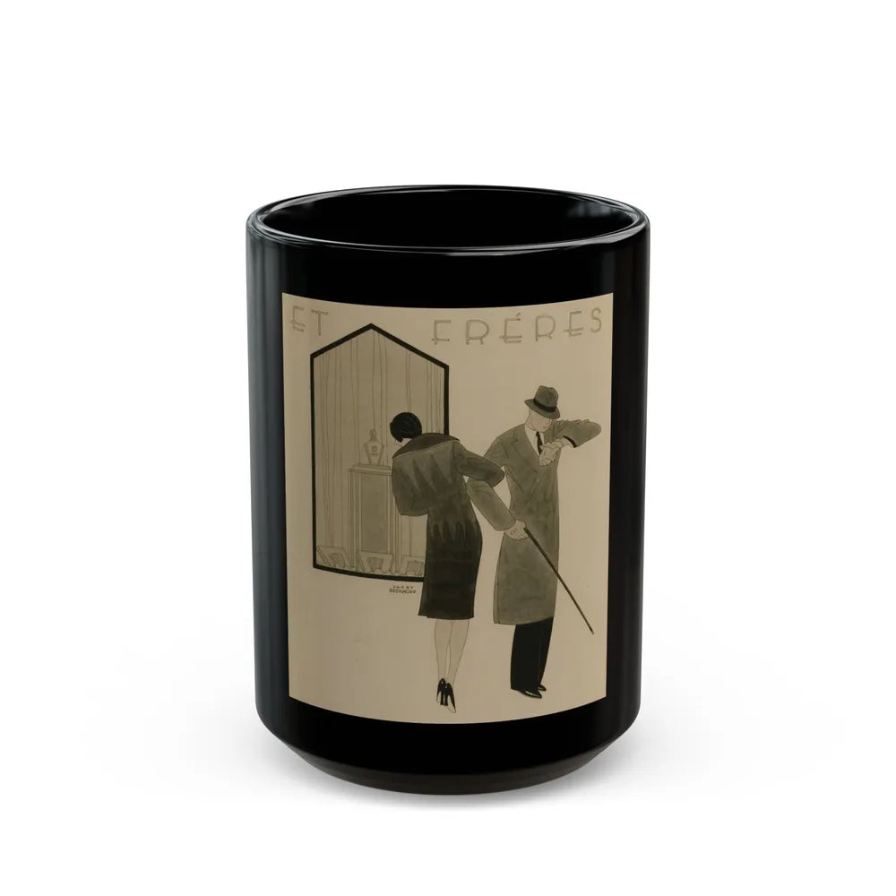 Et Freres - Black Coffee Mug-15oz-Go Mug Yourself