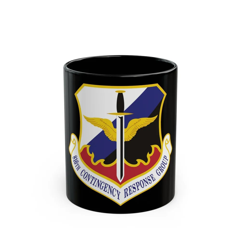 816th Contingency Response Group (U.S. Air Force) Black Coffee Mug-11oz-Go Mug Yourself