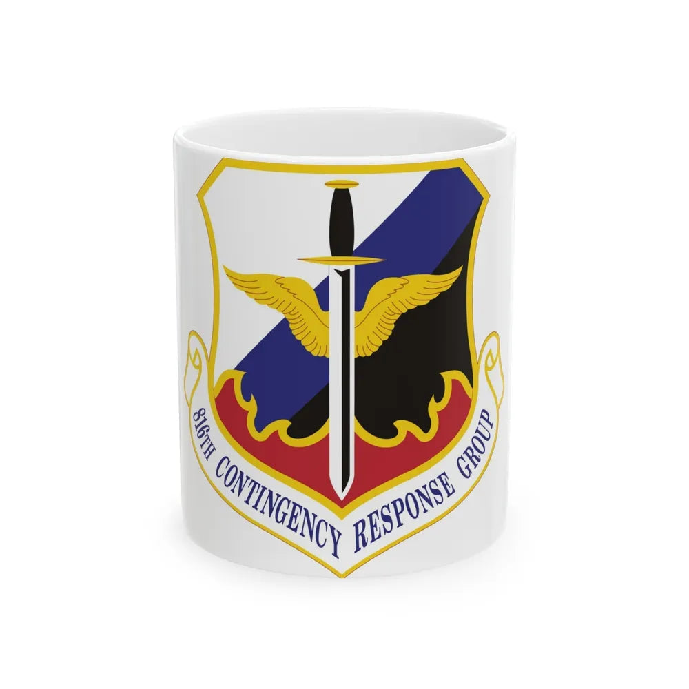 816th Contingency Response Group (U.S. Air Force) White Coffee Mug-11oz-Go Mug Yourself