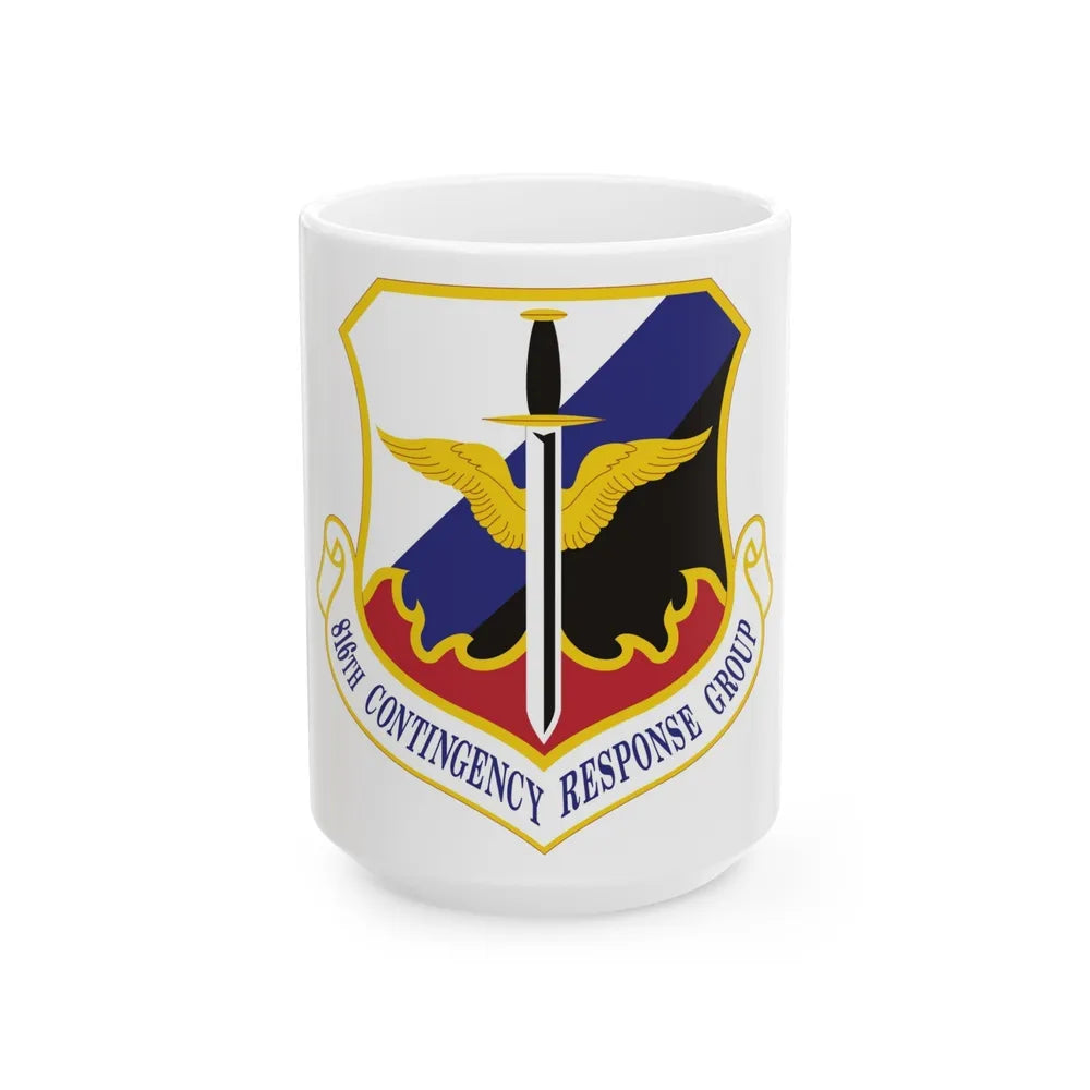 816th Contingency Response Group (U.S. Air Force) White Coffee Mug-15oz-Go Mug Yourself