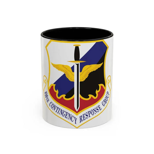 816th Contingency Response Group (U.S. Air Force) Accent Coffee Mug 11oz Black - Go Mug Yourself