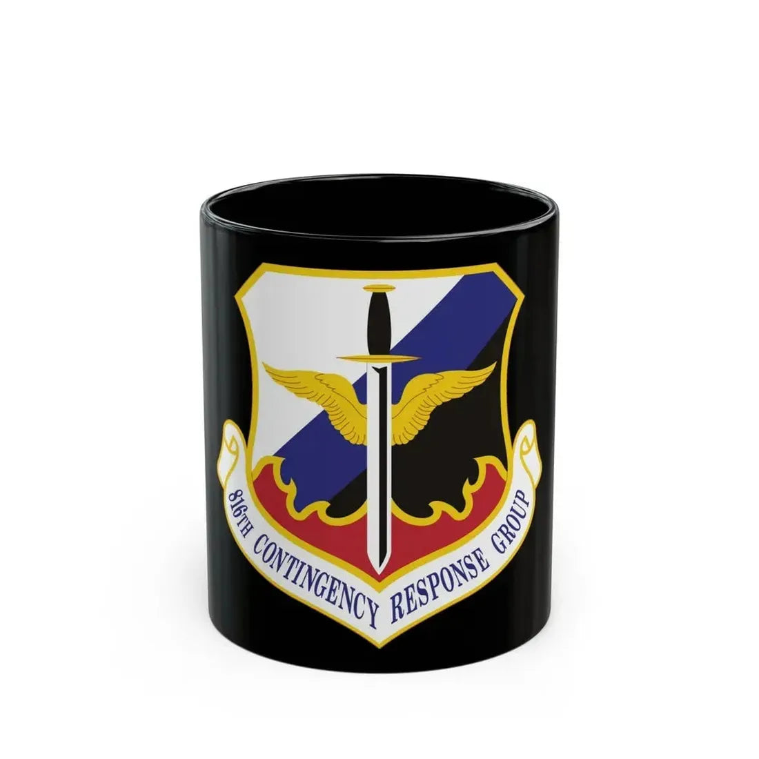 816th Contingency Response Group (U.S. Air Force) Black Coffee Mug 11oz - Go Mug Yourself