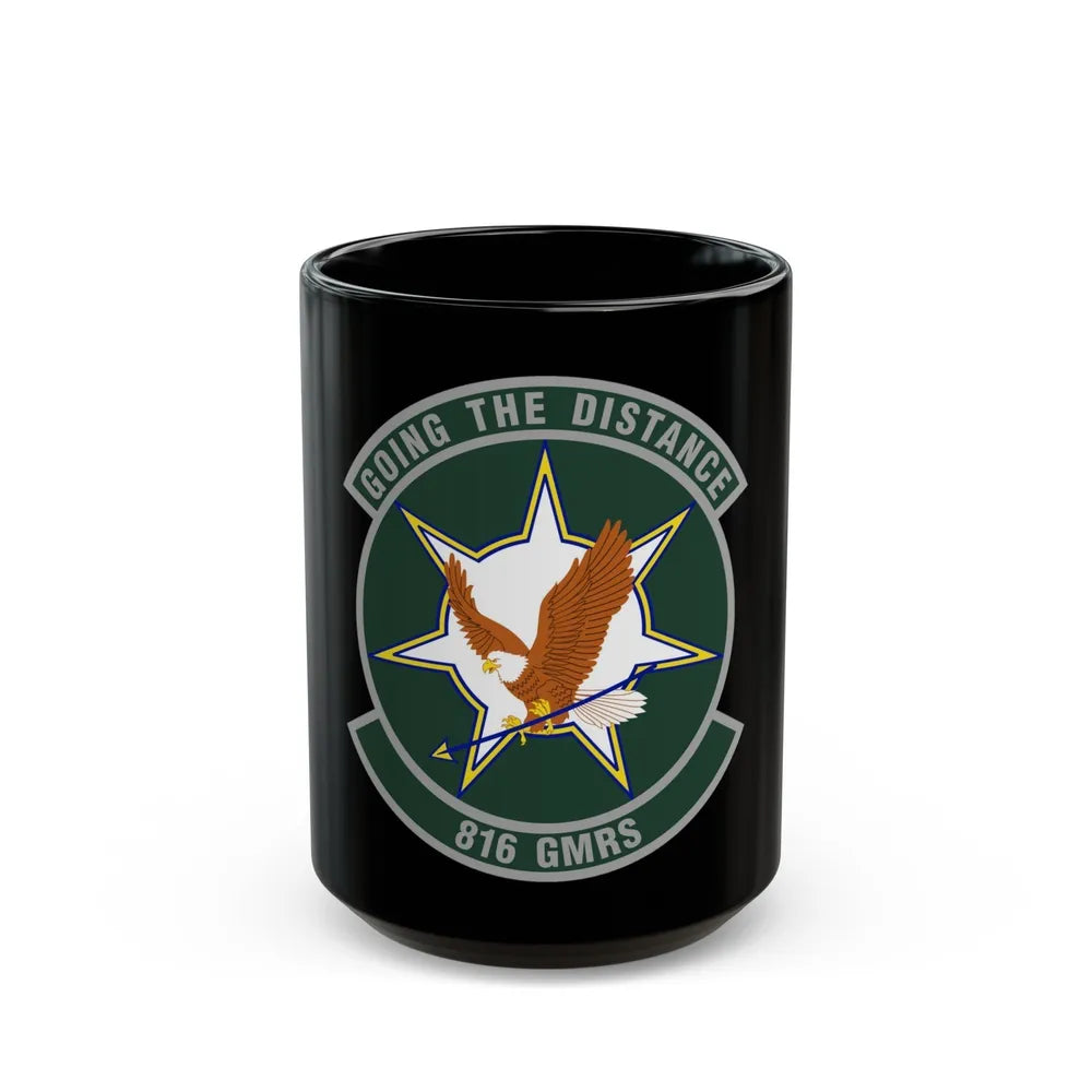 816th Global Mobility Readiness Squadron (U.S. Air Force) Black Coffee Mug-15oz-Go Mug Yourself