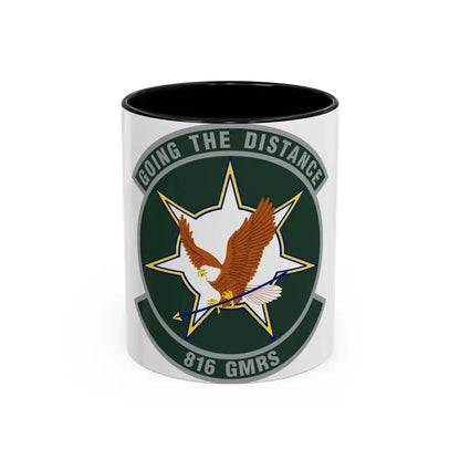 816th Global Mobility Readiness Squadron (U.S. Air Force) Accent Coffee Mug 11oz Black - Go Mug Yourself