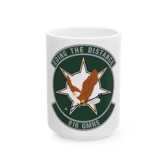 816th Global Mobility Readiness Squadron (U.S. Air Force) White Coffee Mug 15oz - Go Mug Yourself