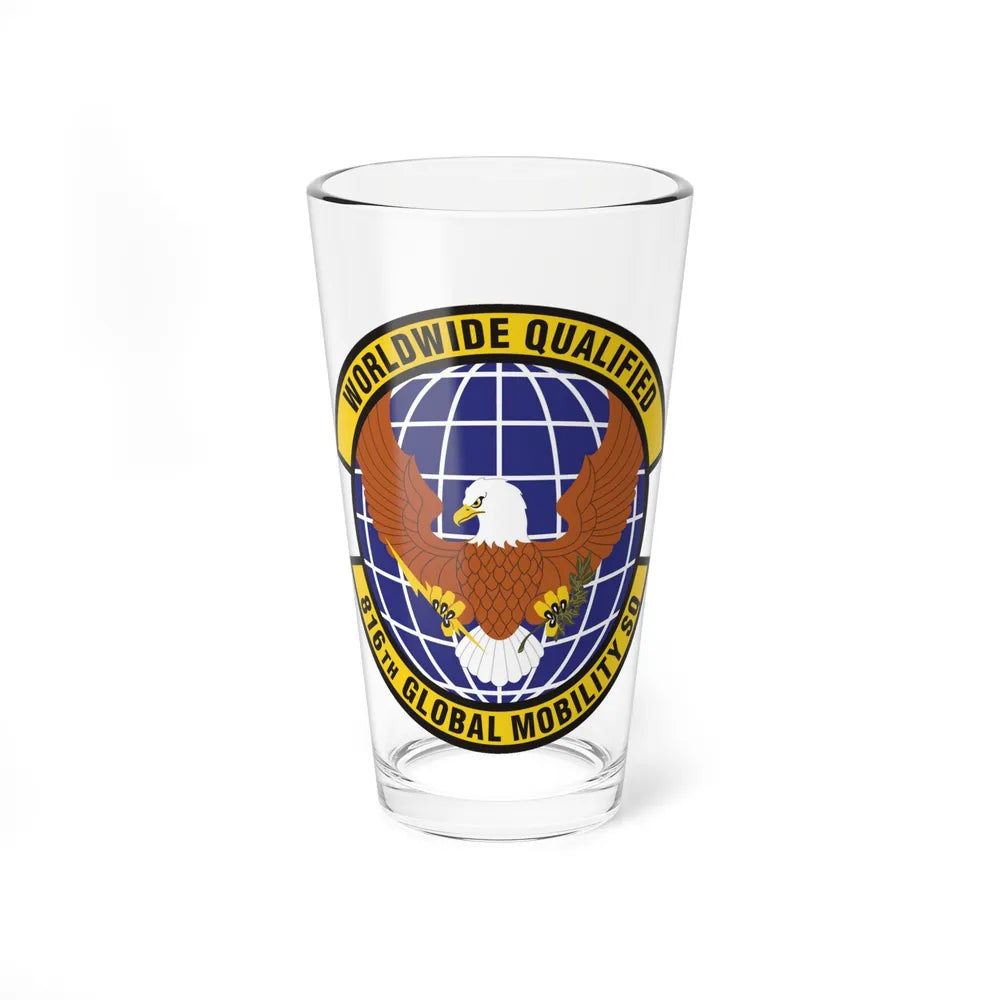 816th Global Mobility Squadron (U.S. Air Force) Pint Glass 16oz-16oz-Go Mug Yourself