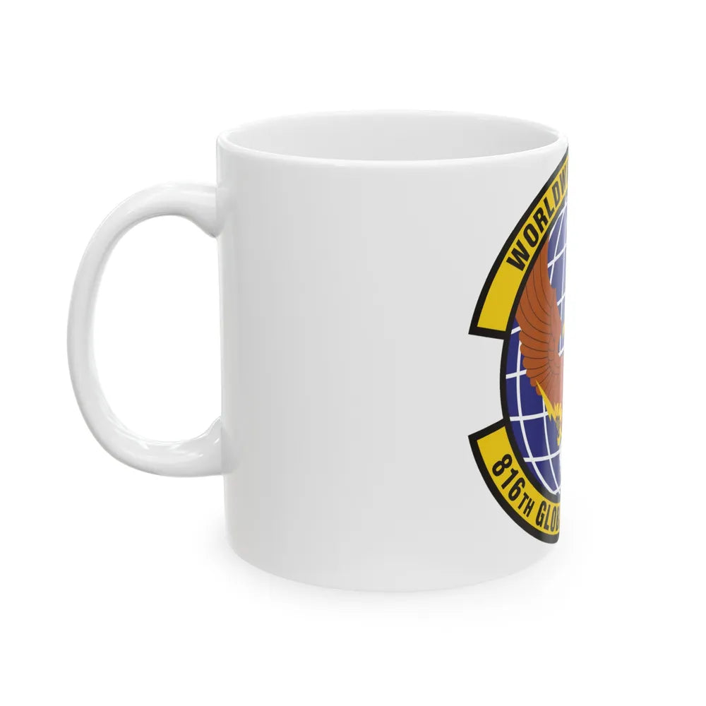 816th Global Mobility Squadron (U.S. Air Force) White Coffee Mug-Go Mug Yourself