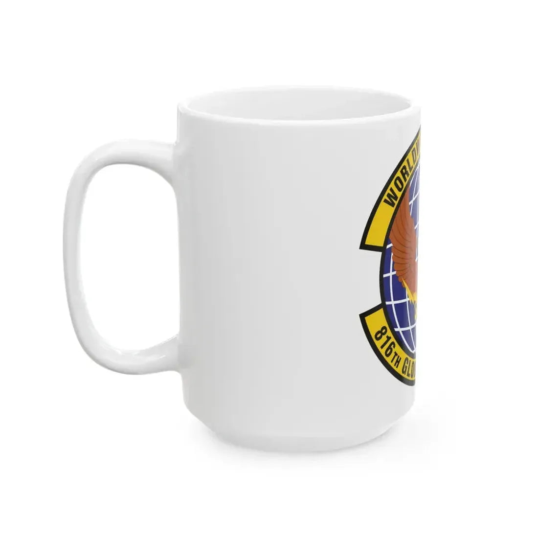 816th Global Mobility Squadron (U.S. Air Force) White Coffee Mug - Go Mug Yourself