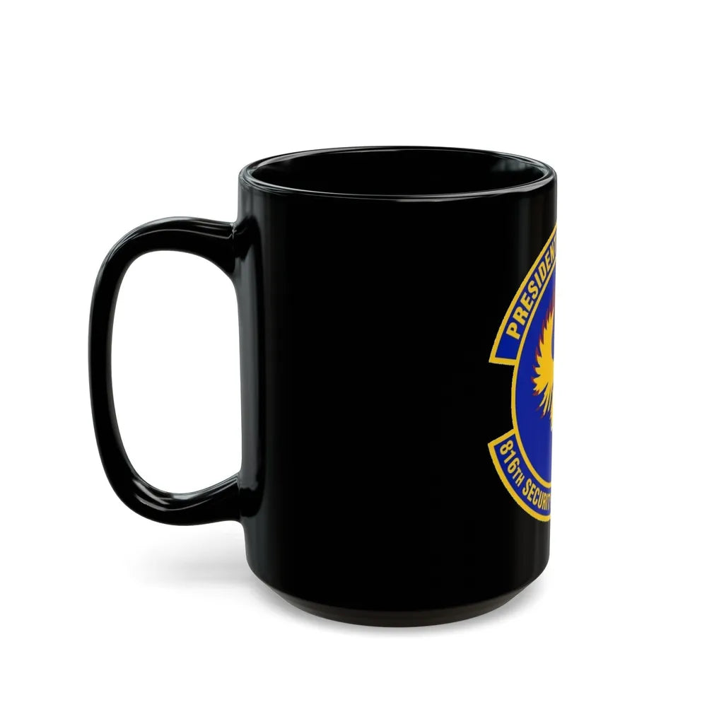 816th Security Forces Squadron (U.S. Air Force) Black Coffee Mug-Go Mug Yourself