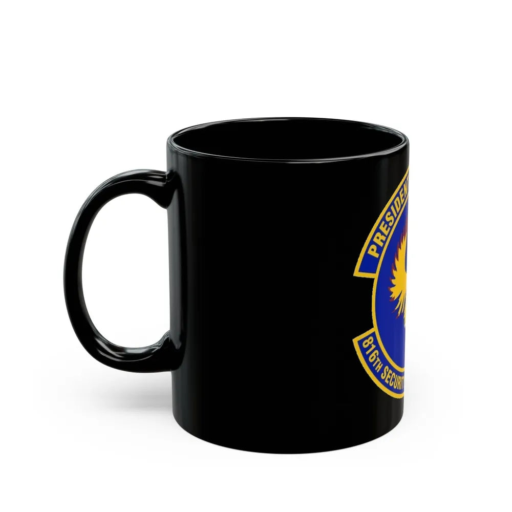 816th Security Forces Squadron (U.S. Air Force) Black Coffee Mug-Go Mug Yourself