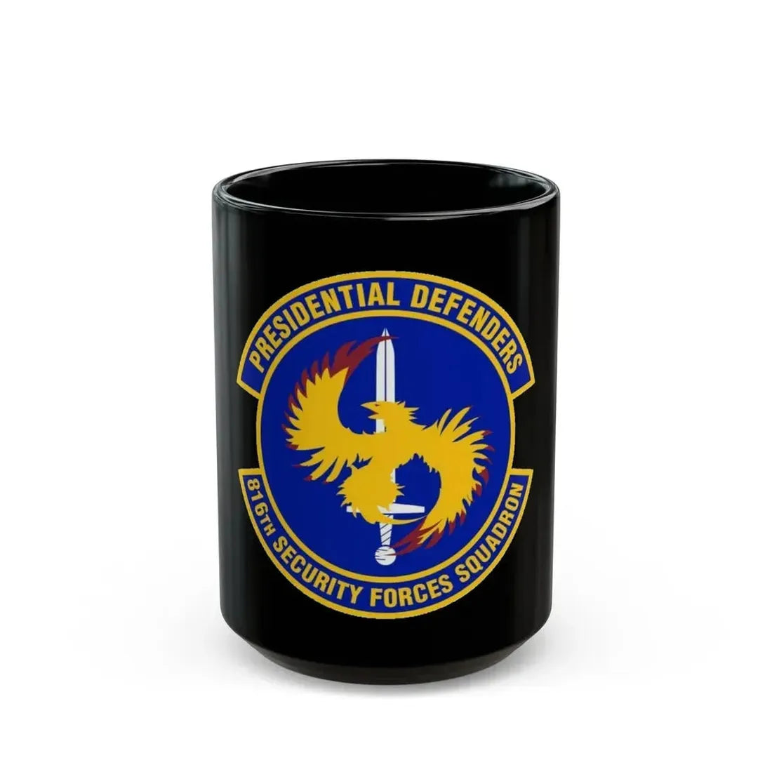 816th Security Forces Squadron (U.S. Air Force) Black Coffee Mug - Go Mug Yourself