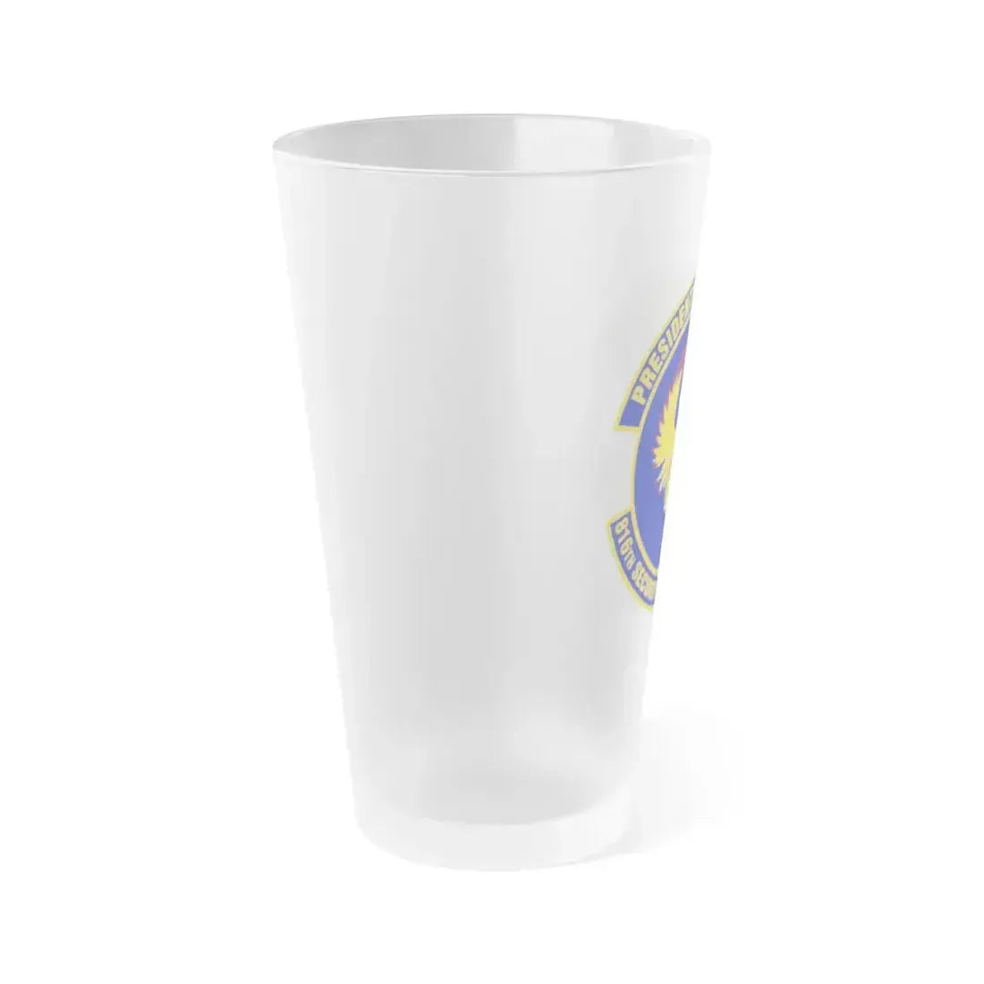 816th Security Forces Squadron (U.S. Air Force) Frosted Pint Glass 16oz - Go Mug Yourself