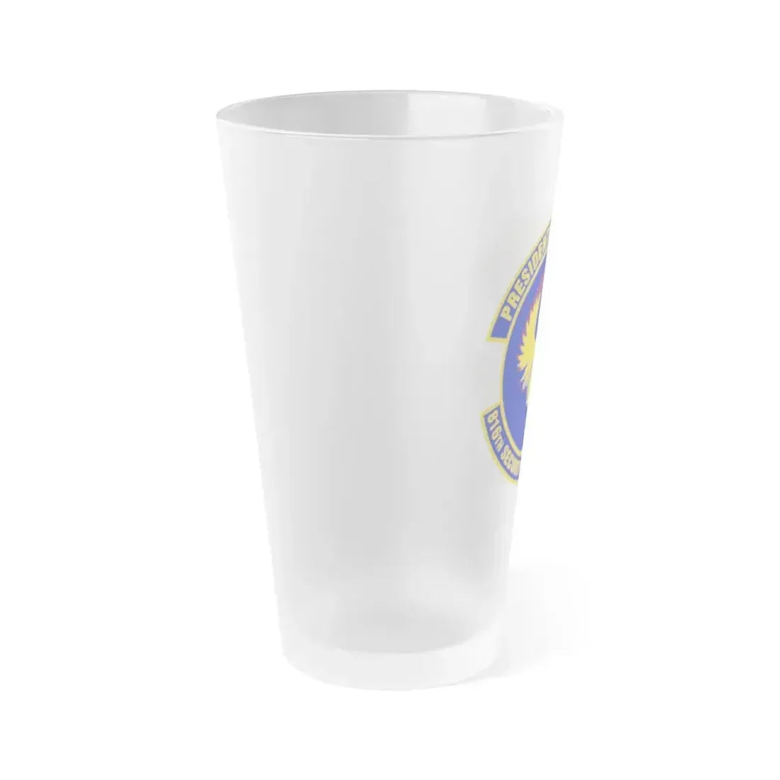 816th Security Forces Squadron (U.S. Air Force) Frosted Pint Glass 16oz - Go Mug Yourself