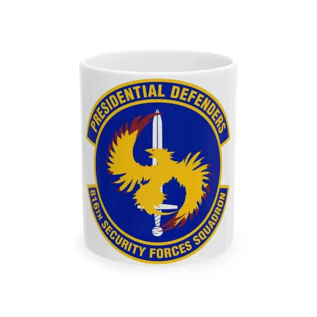 816th Security Forces Squadron (U.S. Air Force) White Coffee Mug 11oz - Go Mug Yourself