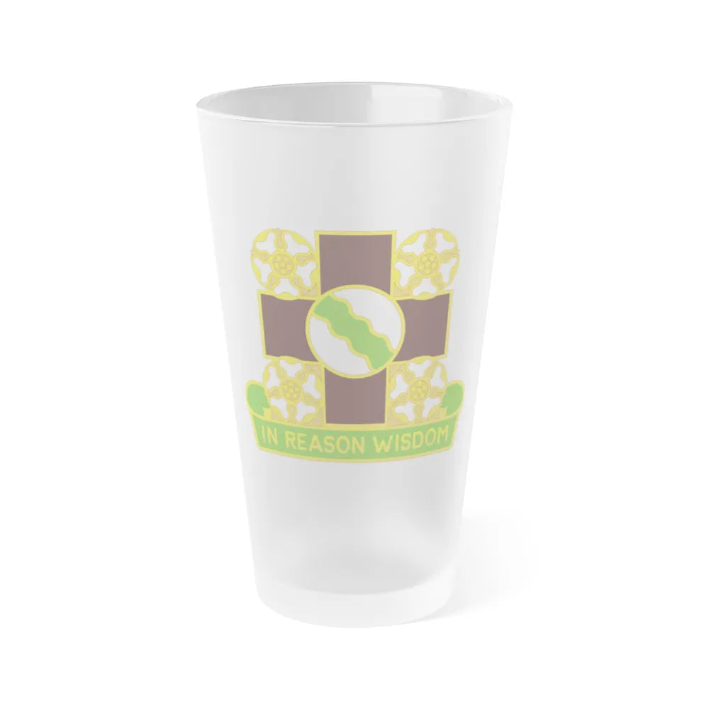 817 Evacuation Hospital (U.S. Army) Frosted Pint Glass 16oz-Go Mug Yourself