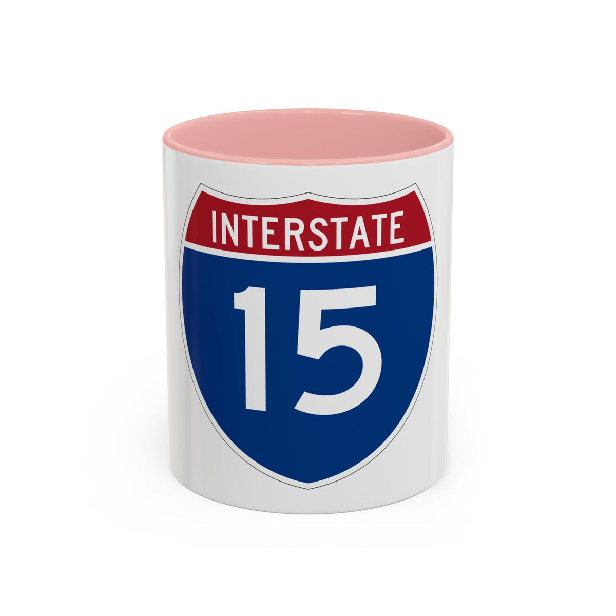 Interstate 15 (U.S. Highways) Accent Coffee Mug