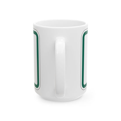End plate Vermont (Vermont) (Road Sign) White Coffee Mug