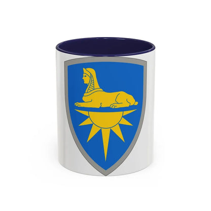 Intelligence Command (U.S. Army) Accent Coffee Mug-11oz-Navy-Go Mug Yourself