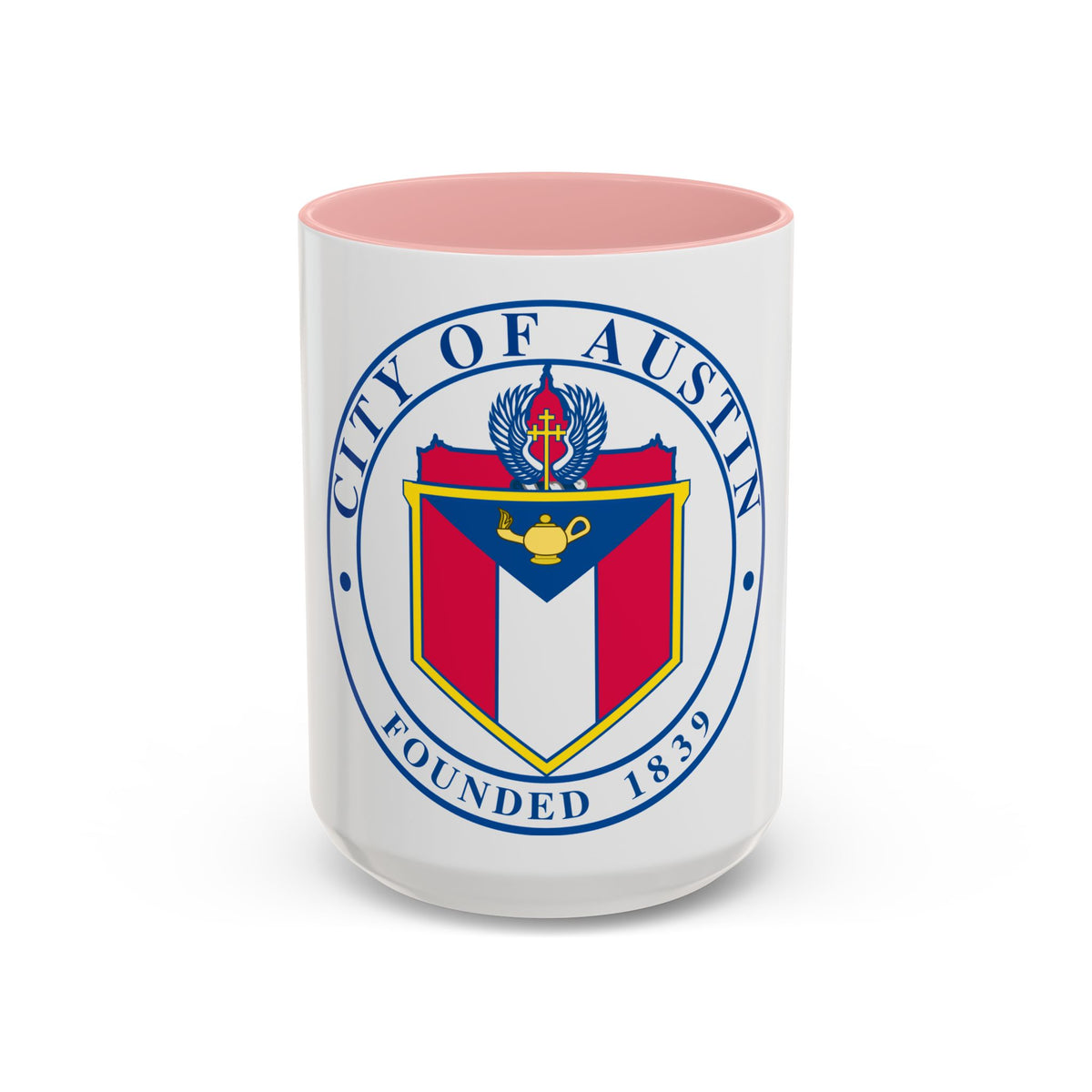 Seal of Austin TX - Accent Coffee Mug