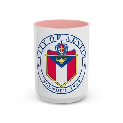 Seal of Austin TX - Accent Coffee Mug