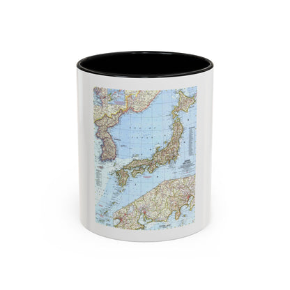 Japan and Korea (1960) (Map) Accent Coffee Mug