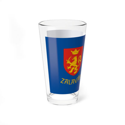 Flag of Zalavar (Hungary) Pint Glass 16oz