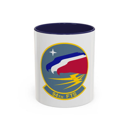 94 Flying Training Squadron AETC (U.S. Air Force) Accent Coffee Mug