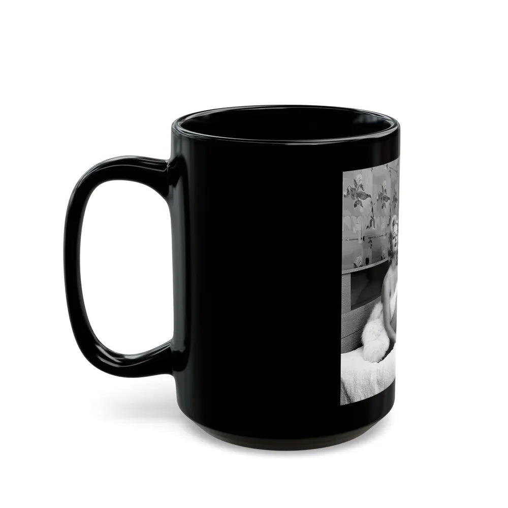 Greta Thyssen #76 (Vintage Female Icon) Black Coffee Mug-Go Mug Yourself