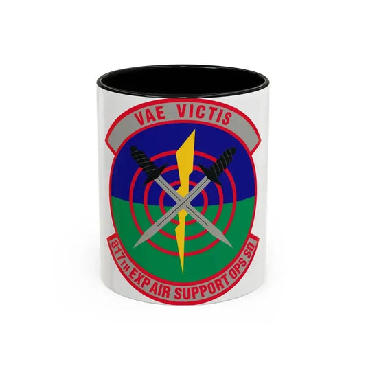 817th Expeditionary Air Support Operations Squadron (U.S. Air Force) Accent Coffee Mug 11oz Black - Go Mug Yourself
